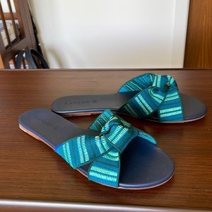 Rothy’s Knot Sandals in Jungle Green 9.5M NIB Never Worn